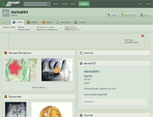 Tablet Screenshot of marinak84.deviantart.com