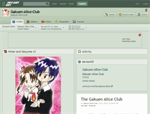 Tablet Screenshot of gakuen-alice-club.deviantart.com