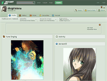 Tablet Screenshot of dbzgirlelena.deviantart.com