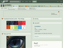 Tablet Screenshot of jo-shadow.deviantart.com