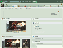 Tablet Screenshot of irobert.deviantart.com