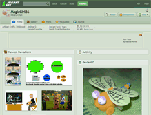 Tablet Screenshot of magicgirl86.deviantart.com