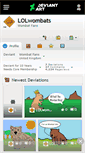 Mobile Screenshot of lolwombats.deviantart.com