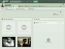 Tablet Screenshot of danzstud.deviantart.com