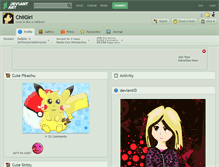 Tablet Screenshot of chiigirl.deviantart.com