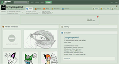 Desktop Screenshot of cryingwingedwolf.deviantart.com