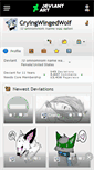 Mobile Screenshot of cryingwingedwolf.deviantart.com