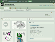 Tablet Screenshot of cryingwingedwolf.deviantart.com