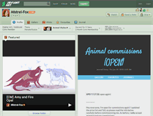Tablet Screenshot of mistrel-fox.deviantart.com