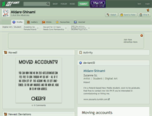 Tablet Screenshot of midare-shinami.deviantart.com