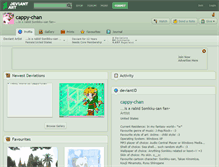 Tablet Screenshot of cappy-chan.deviantart.com
