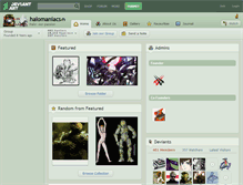 Tablet Screenshot of halomaniacs.deviantart.com