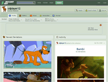 Tablet Screenshot of cdplayer12.deviantart.com