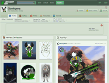 Tablet Screenshot of glowhyena.deviantart.com