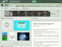 Tablet Screenshot of abe18.deviantart.com