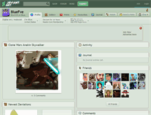 Tablet Screenshot of bluefve.deviantart.com