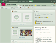 Tablet Screenshot of battlesuitgirls.deviantart.com