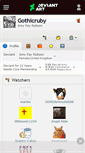Mobile Screenshot of gothicruby.deviantart.com