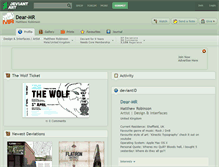 Tablet Screenshot of dear-mr.deviantart.com