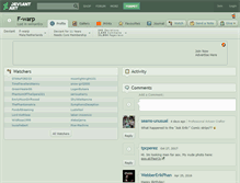 Tablet Screenshot of f-warp.deviantart.com