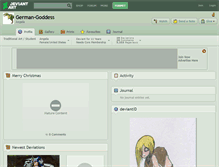 Tablet Screenshot of german-goddess.deviantart.com