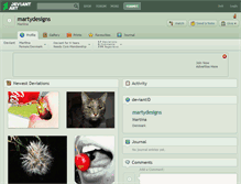 Tablet Screenshot of martydesigns.deviantart.com