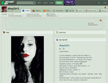 Tablet Screenshot of missygirl3.deviantart.com