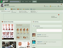 Tablet Screenshot of gem80.deviantart.com