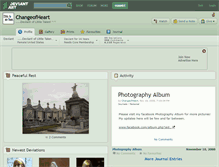 Tablet Screenshot of changeofheart.deviantart.com