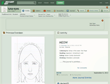 Tablet Screenshot of luna-eyes.deviantart.com