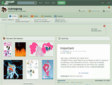 Tablet Screenshot of nutmegmeg.deviantart.com