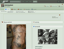 Tablet Screenshot of jokerspalace.deviantart.com