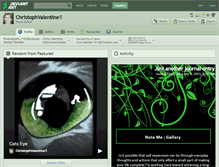 Tablet Screenshot of christophvalentine.deviantart.com