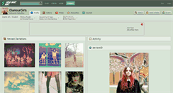 Desktop Screenshot of glamourgirls.deviantart.com