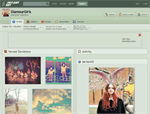 Tablet Screenshot of glamourgirls.deviantart.com