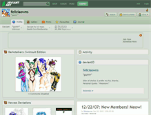 Tablet Screenshot of feliciaowns.deviantart.com