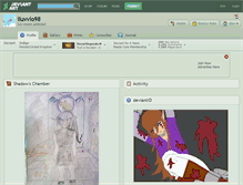 Tablet Screenshot of iluvvio98.deviantart.com