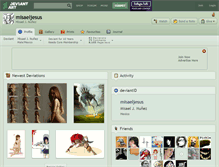 Tablet Screenshot of misaeljesus.deviantart.com
