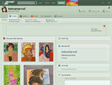 Tablet Screenshot of helenamarwoll.deviantart.com