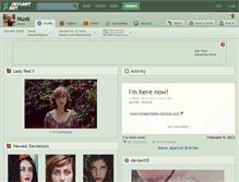 Tablet Screenshot of nuxk.deviantart.com