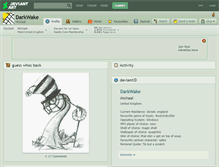 Tablet Screenshot of darkwake.deviantart.com