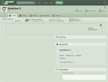 Tablet Screenshot of mistshine13.deviantart.com