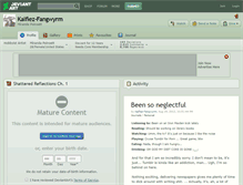 Tablet Screenshot of kalfiez-fangwyrm.deviantart.com