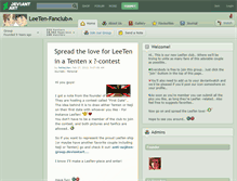 Tablet Screenshot of leeten-fanclub.deviantart.com