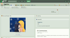 Desktop Screenshot of kagamine.deviantart.com