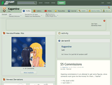 Tablet Screenshot of kagamine.deviantart.com