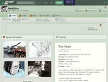 Tablet Screenshot of misskitten.deviantart.com