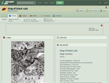 Tablet Screenshot of king-of-black-cats.deviantart.com