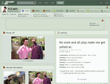Tablet Screenshot of mjlupin.deviantart.com
