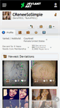 Mobile Screenshot of creneesosimple.deviantart.com